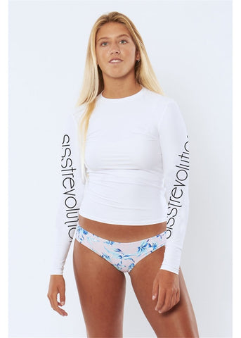 SISSTREVOLUTION - Surf City Knit Rash guard - WHITE