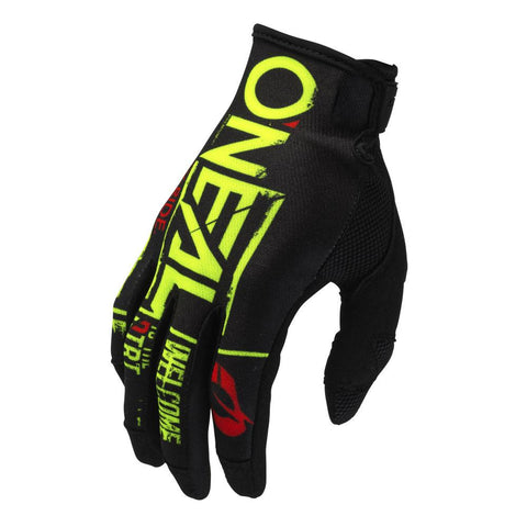 O'NEAL Mayhem Attack Gloves BLACK YELLOW YOUTH