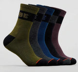 GLOBE Horizons Crew Sock 5 Pack 7-11 - DARK ASSORTED