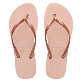 HAVAIANAS - H. Slim Rosa Ballet Thongs - METAILIC ROSE