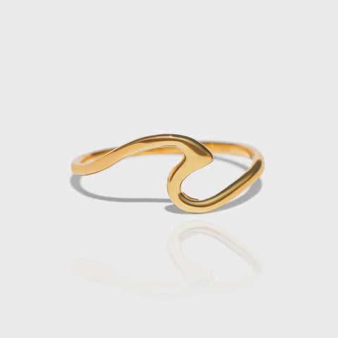 OCEA COLLECTIVE Gold Wave Ring (Size 7)