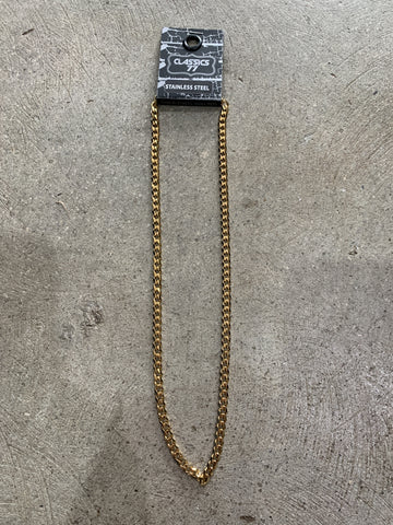 CLASSICS 77 Stainless Steel 6mm Curb Chain - GOLD
