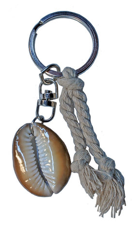 CLASSICS 77 Cowrie Shell & Rope Keyring