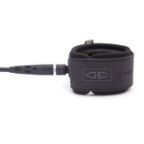 OCEAN & EARTH - Diamond Flex Regular 8'0" Moulded Leash - BLACK