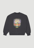 AFENDS Holiday Recycled Crewneck - STONE BLACK