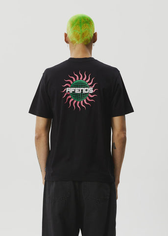 AFENDS Solar Flare Retro Fit Tee - BLACK