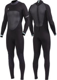 VISSLA - Easy Seas Boys 3-2 Full Flatlock Back Zip - BLACK