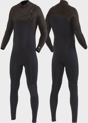 VISSLA High Seas II 4-3 Full Chest Zip - STEALTH