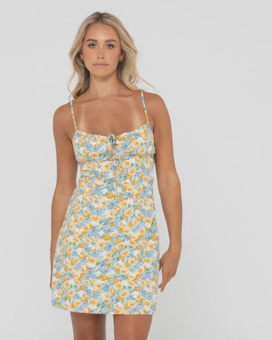 RUSTY - Flora Mini Dress - SUNLIGHT