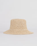 RUSTY Ariel Straw Bucket Hat - NATURAL/CREAM 1