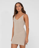 RUSTY Ophelia Mini Dress - PUMICE