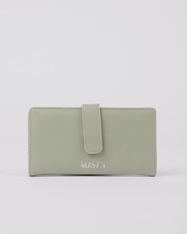 RUSTY Essence Flap Wallet - FIG GREEN