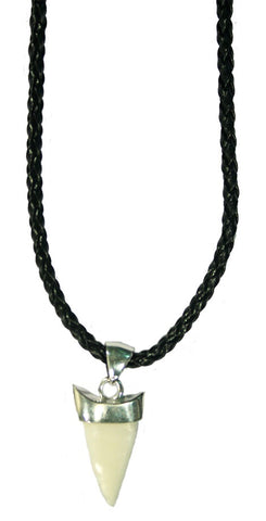CLASSICS 77 Capped Bone Tusk Plaited Leather Choker