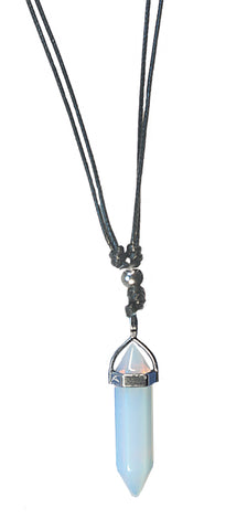 CLASSICS 77 - Opalite Point On Cord Choker With Adjustable Chain
