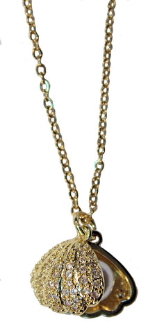 CLASSICS 77 - Gold Plated Stainless Steel Clam With Pearl