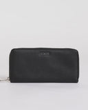 RUSTY Essence Zip Around Wallet - BLACK