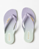RUSTY Palm Springs Girls Thongs - PASTEL LILAC / MINT