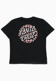 SANTA CRUZ Girls Primal Dot Tee - BLACK
