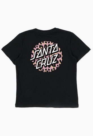 SANTA CRUZ Girls Primal Dot Tee - BLACK