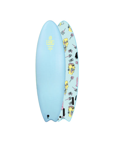 OCEAN & EARTH - Ezi Rider "Bad Brains" Soft Board 5'6" - BLUE