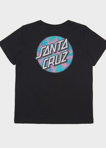 SANTA CRUZ Cabana Short Sleeve Regular Fit Tee - BLACK