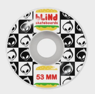 BLIND -Burger Wheels 53mm - BLACK/WHITE