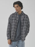 THRILLS - Genuine Oversized Flannel Shirt - MOOD INDIGO