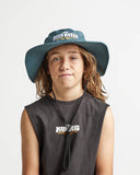 THE MAD HUEYS Having A Swell Time Youth Wide Brim Hat - SLATE
