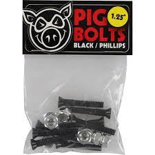 PIG BOLTS PACK 1.25" Phillips  - BLACK