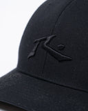 RUSTY - Chronic 4 Flexfit Cap - BLACK 1