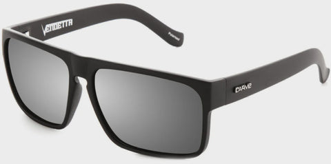 CARVE Vendetta Matt Black Grey Injected Polarised Silver Mirror