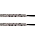 LaceSpace Flat Laces - BLACK/CEMENT SPECKLED