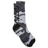 FOX Camo Cushioned Crew Sock (Size S/M) - BLACK/CAMO