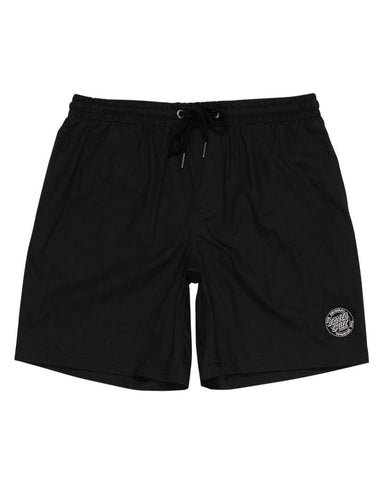 SANTA CRUZ MFG Cruzier Solid Elastic Waist Beach Shorts