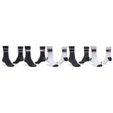 GLOBE Triple Stripe Crew Socks 5 Pack (7-11) - ASSORTED