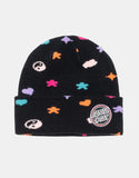 SANTA CRUZ Bow Dot Patch Beanie - BLACK