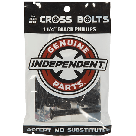 INDEPENDENT Precision Bolts 1" - BLACK (PHILLIPS)