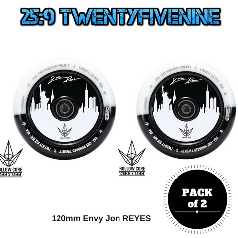 ENVY Jon Reyes Wheels 120mm - BLACK/WHITE