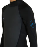 O'NEILL Boys Reactor 2 Back Zip Full 3/2mm - BLACK/BLACK