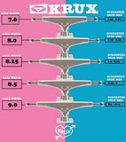 Krux K5 Galaxy Trucks PAIR - 8"