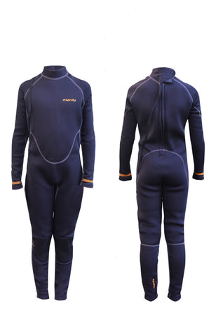 MANTA Junior Wetsuit Steamer - BLACK/ORANGE
