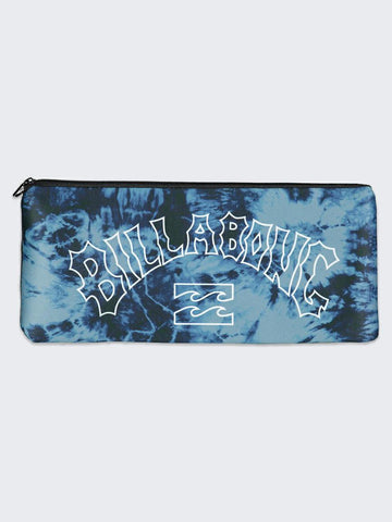 BILLABONG Large Pencil Case - TIE DYE BLUE