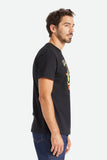BRIXTON - Willie Nelson On The Road Again Tee - BLACK