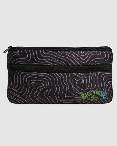 BILLABONG Small Pencil Case - ASPHALT