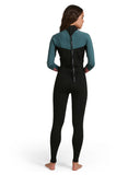 XCEL Women's Axis X Back Zip Full Suit 3/2mm - BLACK/TIN/MESA